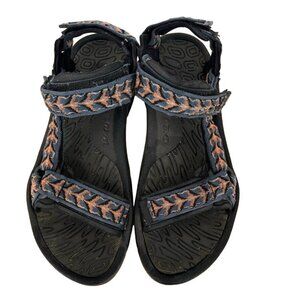 Teva Mens Size 11 Black  Brown Outdoor Sport Sandals hiking shoes